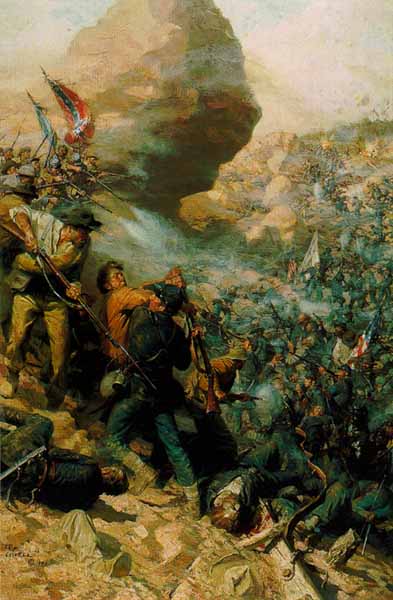 The Battle Of The Crater By Tom Lovell