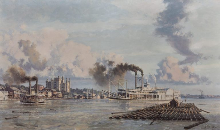 Baton Rouge, The Anchor Line Steam Packet "City of Baton Rouge