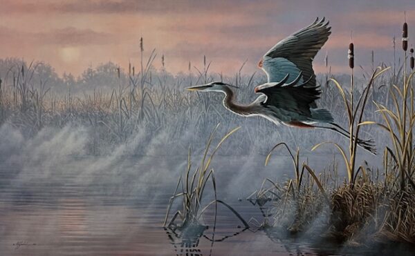 Rising March - Great Blue Heron