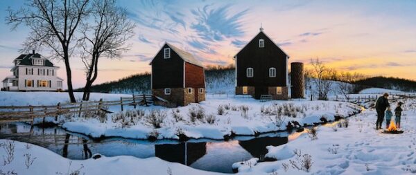 Winter Evening Reflections
